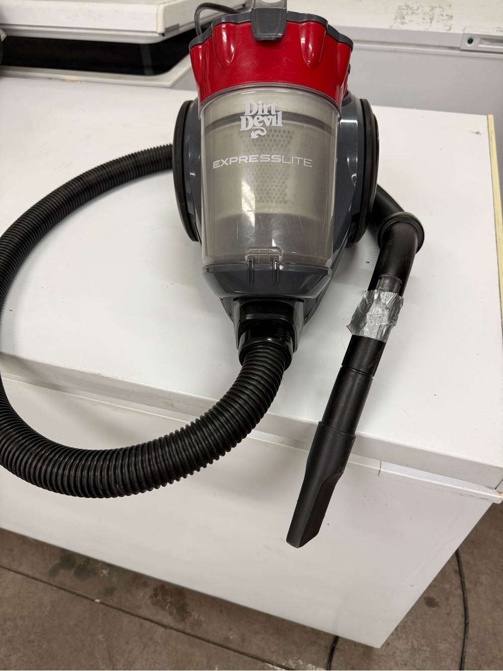 Dirt Devil Express Lite Canister Vacuum - Red and Black